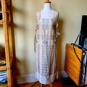 Handwoven ethical Mexican designer sheath dress